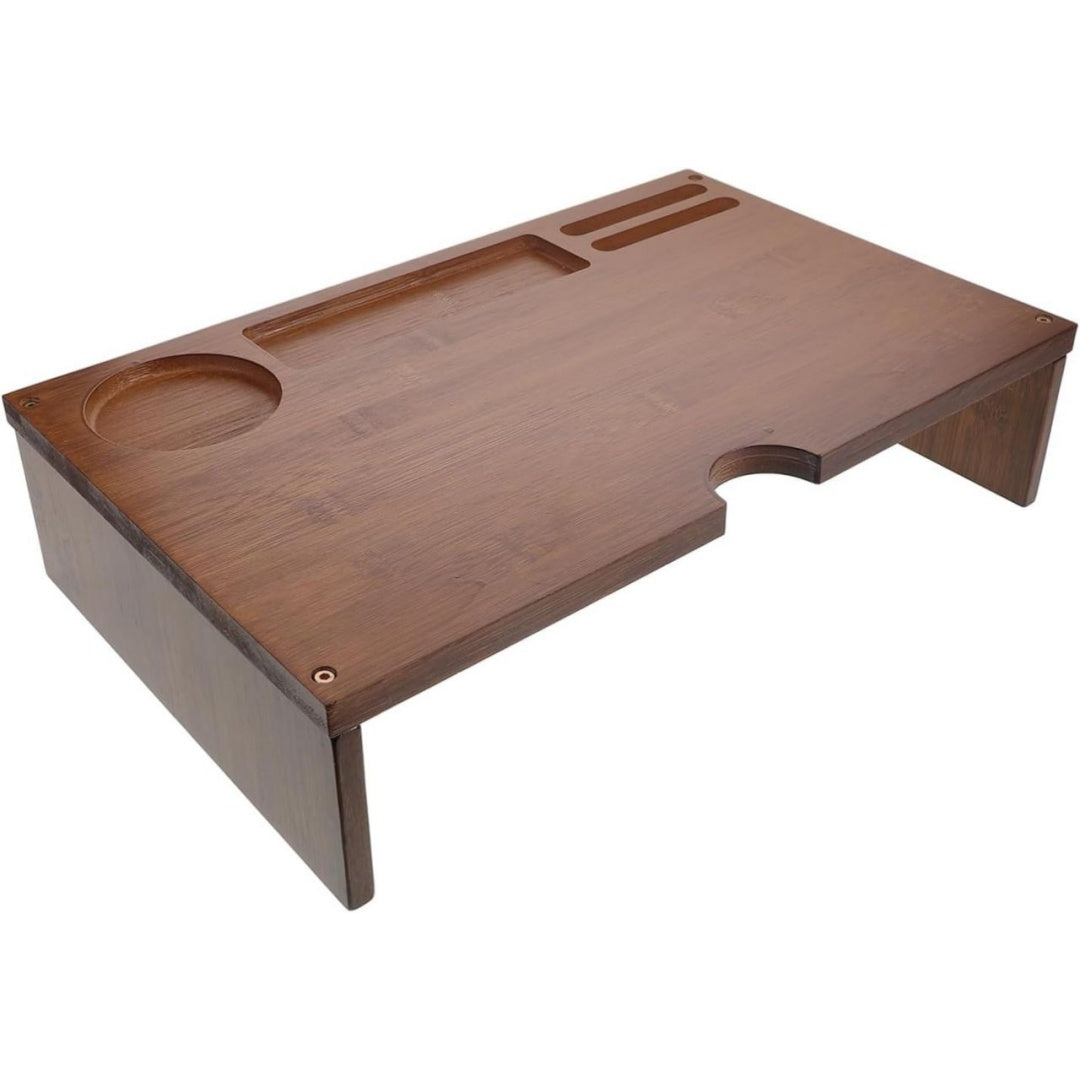 Elegantes Monitorstaender fuer Homeoffice aus Acryl